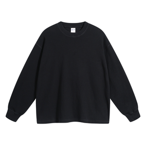 Custom Flatlock Stitch Long Sleeve Thermal T Shirt Premium <b>Stretch</b> OEM Apparel Manufacturer Private Label Wholesale Wear - Product Image 1