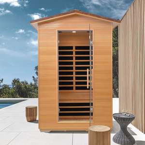 Salle de Sauna Extérieur Double Abies Wood-Qualité Premium pour Confort et Relaxation - Product Image 5