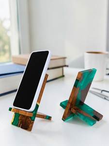 Soporte de Bambú Personalizado para Teléfono, Cargador de Escritorio de Madera, Expositor Ecológico para Oficina y Promoción - Product Image 4