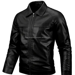 Chaqueta de cuero hecha a medida para hombre al mejor precio, novedad en ropa para hombre, chaqueta de cuero para hombre a la mejor venta - Product Image 1