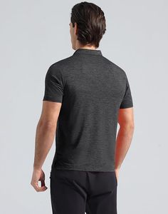 Chemise de golf pour homme, polos à séchage rapide, manches courtes, t-shirts performants anti-transpiration, chemises de travail à col - Product Image 3