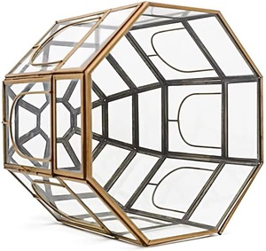 Terrario de Vidrio de Lujo para Centro de Mesa de Sala de Estar y Decoración Interior Premium con un Atractivo Decorativo Elegante - Product Image 5