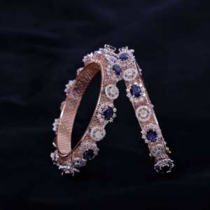 Bracelet Pacheli élégant pour femme, tendance, en or rose 14 carats, diamants naturels couleur HI, pureté SI, 10,74 carats, taille ovale, plaqué rhodium - Product Image 2