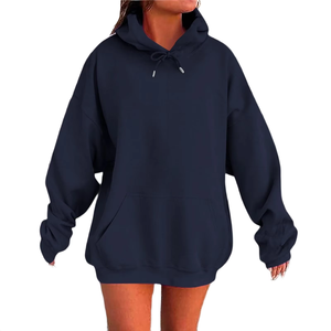 Nouveauté 2027 : Pulls décontractés pour femmes, sweat-shirts tendance à manches longues et coupe oversize, couleur unie - Product Image 6