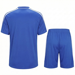 Ensemble d'uniformes de football personnalisés 100% polyester imprimé respirant à séchage rapide, maillot et short de football pour l'entraînement d'équipe - Product Image 3