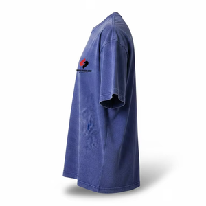 T-shirt Homme Personnalisé Oversize à Épaules Tombantes 100% Coton Lourd Décontracté Streetwear Coupe Ample Manches Courtes - Product Image 2