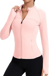 Women's <b>Black</b> <b>Long</b> <b>Sleeve</b> Fitted Zip Front Sports <b>Bodysuit</b> with Polyester and Solid Color Design No Packaging - Product Image 6