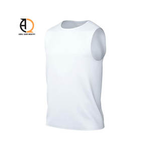 Débardeur de fitness sans manches pour hommes, séchage rapide, en soie glacée, pour la gym, vente en gros - Product Image 6