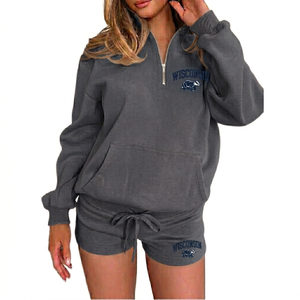 Ensemble décontracté 2 pièces pour femme en molleton 100 % coton respirant, écologique et imperméable à manches longues - Product Image 6