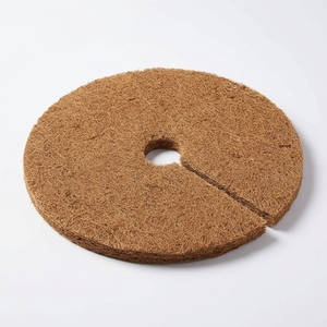 Anneau de paillis en fibre de coco de 24 pouces, tapis protecteur en coco-coir, accessoires de jardinage, protection des arbres - Product Image 1
