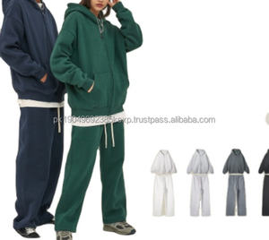 Chándales personalizables de forro polar para correr, sudaderas con capucha de alta calidad, conjunto de pantalones de chándal, estilo deportivo con patrón 3D para hombres y mujeres - Product Image 1