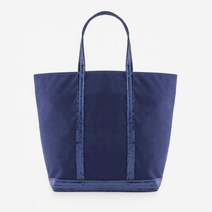 Sacs de transport en <span class=keywords><strong>toile</strong></span> personnalisés avec poignées à paillettes Sac à provisions réutilisable Sacs fourre-tout en <span class=keywords><strong>toile</strong></span> recyclée - Product Image 5