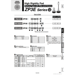 ZP3E-40BMS à vide pneumatique SMC pour pièces d'équipement de manutention - Product Image 2