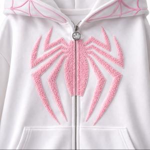 Sudadera con Capucha Unisex de Felpa de Mezcla de Algodón de 350g, Fabricada en India, con Diseño de Red de Araña y Estampado Personalizado, Lavado Ácido, Ecológica, de Fabricante OEM - Product Image 2