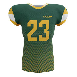 Maillot de football américain respirant de haute qualité personnalisé à manches courtes - Vente en gros disponible - Product Image 1
