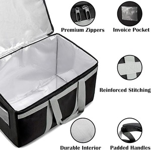 Bolsa Térmica Aislada para Entrega de Alimentos, Ligera, Duradera, con Impresión OEM, Cierre de Cremallera Seguro y Asas Reforzadas, Vietnam - Product Image 4