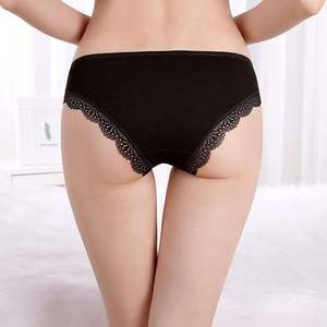 กางเกงชั้นในลูกไม้เซ็กซี่สำหรับผู้หญิง สีพื้น โปร่งใส - Product Image 3
