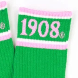 Chaussettes de sport côtelées vertes et roses en mélange de coton, confortables, tricotées, décontractées, extensibles, respirantes, pour tous les jours - Product Image 5