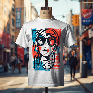 เสื้อยืดคอเต่าแขนสั้นพิมพ์ลายสกรีนปักลายผ้าฝ้าย 100% นุ่มสบาย - Product Image 4