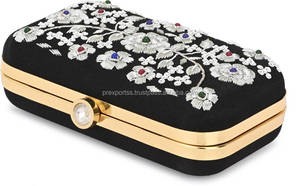 Diseñador hecho a mano de lujo para mujer fiesta boda banquete embrague moda brillo lentejuelas bordado con cuentas bolso moda cuerpo joyería - Product Image 3