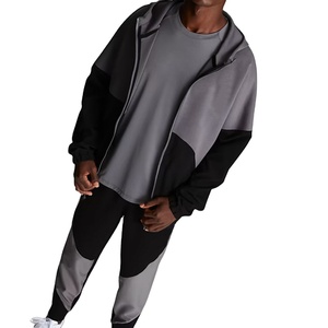 Ensemble de pantalon de survêtement coupe-vent 100% coton à la mode hivernale pour hommes Style décontracté respirant Logo personnalisé imprimé solide à capuche - Product Image 2