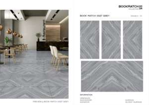 กระเบื้องพอร์ซเลนผิวมันเงาหรูหรา ขนาด 600x1200 มม. รูปแบบแผ่นใหญ่ คุณภาพพรีเมียม ผิวขัดเงา สำหรับตกแต่งผนัง พื้น ภายในและภายนอกอาคาร - Product Image 4