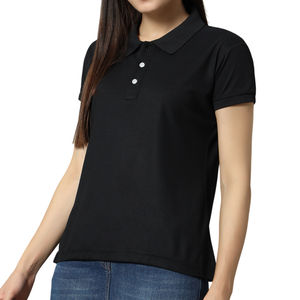 Camiseta de Manga Corta para Mujer, Corte Regular, Calidad Premium, Color Sólido, Tejido de Punto, 100% Algodón, Transpirable, Secado Rápido, Logotipo Personalizado - Product Image 5