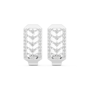 14K Yellow Gold Round Lab-Grown Diamond Earrings for Women Office Wear Earring New Grown Diamond - Product Image 5