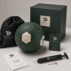Custom Branded <b>Hand</b> Sewn Soccer Ball | Premium PU Leather 32 Panel Football Size 5 | Professional Club Match Training Wholesale - Product Image 4