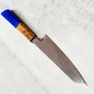 Couteau de chef Burraq personnalisé fait main en acier carbone, lame de 8 pouces, épaisseur de 3,0 mm, manche en bois, cadeau - Product Image 5