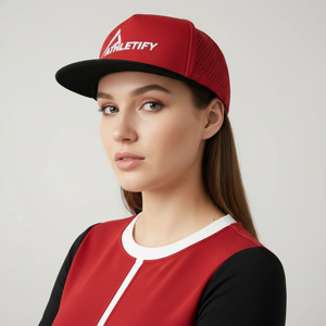 Gorra de Béisbol Athletify de 5 Paneles, Personalizable con Impresión y Bordado, Tejido de Sarga Transpirable, Cierre Ajustable, Estilo Deportivo - Product Image 1