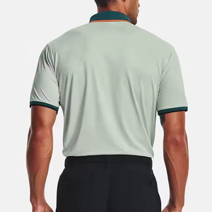 Camisas de Hombre al por Mayor, con Bolsillo, Manga Corta, 100% Algodón, Tejido de Punto, Impresión Digital, Bordado Personalizado, Servicio OEM - Product Image 2