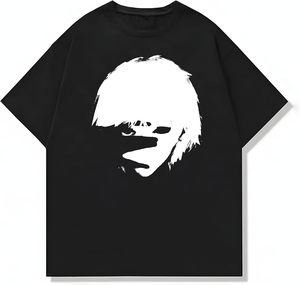 Camiseta Gráfica Holgada de Tallas Grandes para Hombre, Camiseta Estampada de Algodón Pesado, Cómoda y Transpirable para Uso Diario y Estilo Urbano - Product Image 1
