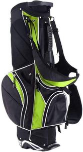 Golf Stand Bag 9 Inch PU Waterproof Solid Color Zip Closure with <b>Wheel</b> and Shoe Pockets <b>Machine</b> Washable for Adults - Product Image 3