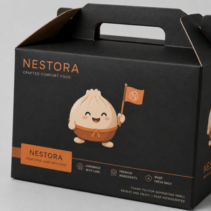 Boîte en carton personnalisée avec poignée pour emballage alimentaire, boîte à emporter pour repas, idéale pour les burgers et poulet frit - Product Image 5