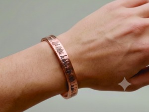 Bracelet en cuivre de qualité supérieure 100% pour femmes et hommes, pour l'arthrite, les douleurs articulaires, les problèmes de peau, cuivre/Meilleure vente - Product Image 6