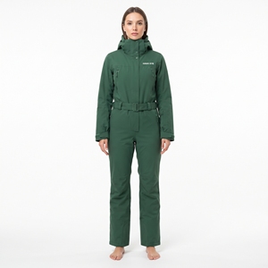 Mono de esquí cálido para mujer, impermeable, cortavientos, transpirable, con capucha, de una pieza, con cremallera, ropa deportiva para snowboard - Product Image 5