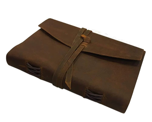 Cuadernos de Cuero Vintage Hechos a Mano con Acabado Rústico, Papel de Cuero sin Líneas, 300 Páginas, Libro de Cuero Suave para Hombre - Product Image 5