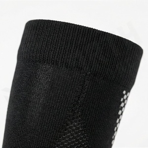 Knee High Running Socks Black Gray Geometric Pattern Breathable Spandex Polyester Adult Compression Sport Socks - Product Image 4