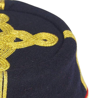 Gorro de Invierno con Encaje Azul Marino, Gorros Kepis de Alta Calidad, Ajustables y Elegantes, Reproducción Americana de Gorros Kepis