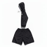 Ensemble de survêtement coupe-vent ADH, à capuche, fermeture éclair, manches longues, short léger, séchage rapide, streetwear, été, adulte, unisexe