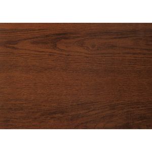Scrivania per Computer Contemporanea da 60 Pollici per Ufficio Domestico con Cassetti di Stoccaggio Sinistro e Destro, Laminato Marrone e Metallo Nero - Product Image 1