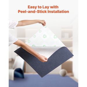 Paquete de 15 Baldosas de Alfombra Autoadhesivas de 24x24 Pulgadas, Baldosas de Alfombra Cuadradas Autoadhesivas con Acolchado Suave y sin Costuras para Pisos Comerciales - Product Image 4