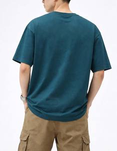 Fabricante de Pakistán, Camisetas de Alta Calidad para Hombre, Tallas Grandes, Color Verde Azulado Oscuro, Camisetas al por Mayor, Camisetas Ligeras, Casuales y Holgadas para Hombre - Product Image 2