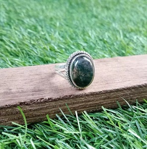 Wholesale Handmade Moss Agate <b>Ring</b> 925 Sterling Silver Bohemian <b>Statement</b> Jewelry for Women Gift - Product Image 6