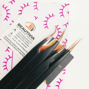 แหนบขนตาปลอมแบบมีปลายแหลมทำจากสเตนเลสใช้มือทดสอบอย่างยั่งยืนสลักโลโก้ได้ตามต้องการ - Product Image 5