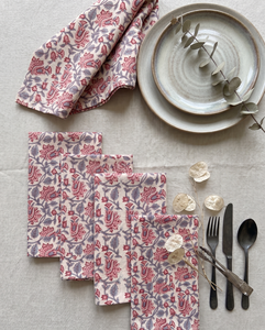 Vente en gros de magnifiques serviettes de table carrées en coton doux 100% faites à la main, imprimées à la main, écologiques, réutilisables, style américain, décoration de table - Product Image 2