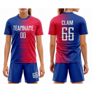 Maillot de football personnalisé vierge pour femme, tenue de football grande taille, version joueur, coupe fille - Product Image 1