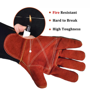 Heavy Duty Anti-Static Welding Gloves for Heat Resistant Long Cuff Safety Work Gloves Industrial BBQ Fireplace Welder Hand - Product Image 2