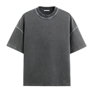 Camiseta de manga corta de alta calidad para hombre, camiseta transpirable al por mayor, camiseta con logotipo personalizado de talla de Color personalizado para hombre - Product Image 1